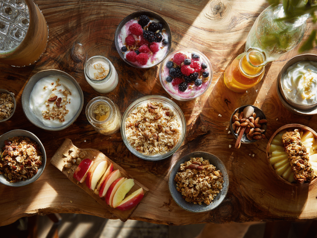 Grab-and-go no-cook breakfast items for busy mornings