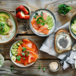 Visual recipe card for breakfast recipes packed with protein