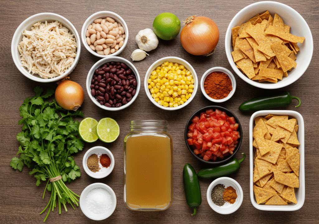 Ingredients for copycat Chick-fil-A soup