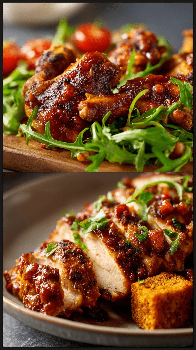 Delicious Smoky and Hearty BBQ Chicken served in a rustic bowl – easy slow cooker dinner