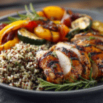 High-protein dinner ready to eat