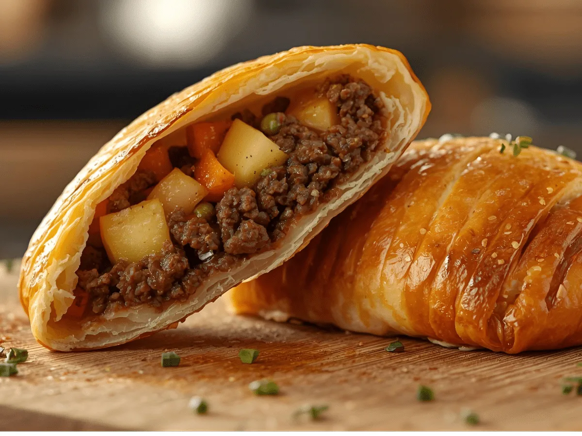 eature v1: Alt: Crispy Fried Meat Pies with golden fork‑crimped edges.