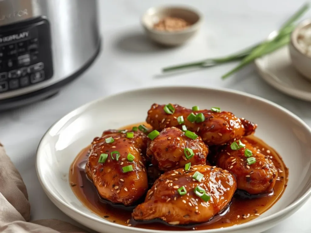 Alt: Slow Cooker Honey Garlic Chicken