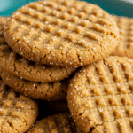 Peanut butter cookie with soft center exposed