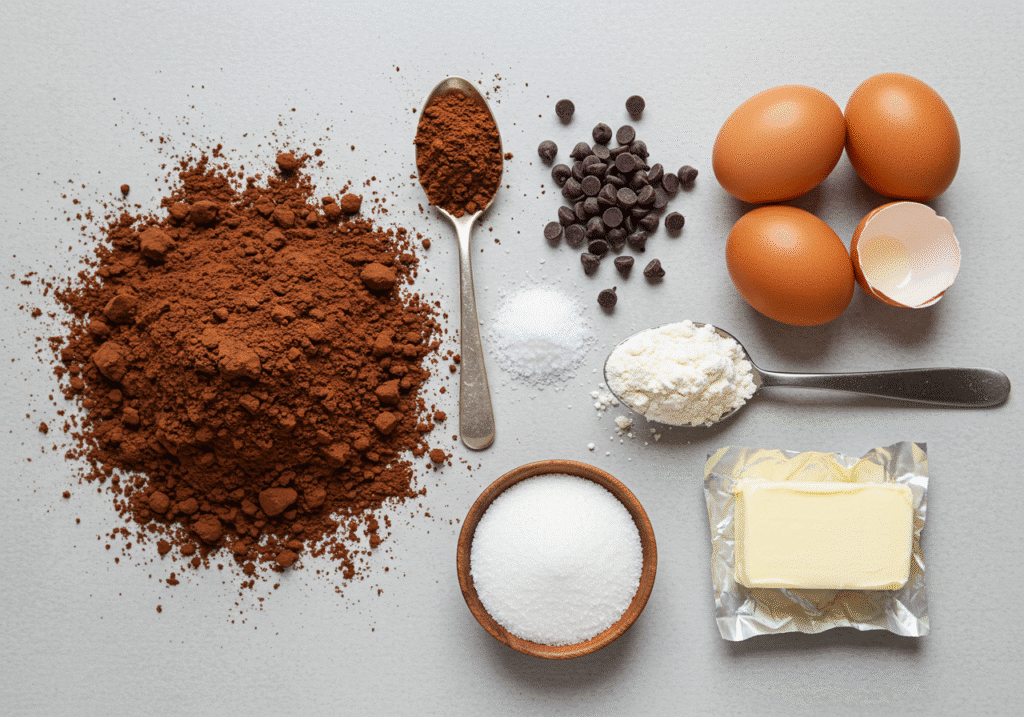 Sugar, flour, butter, eggs, sprinkles