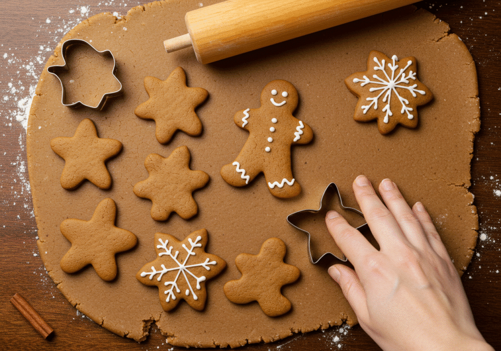 Step  by step Soft Gingerbread Cookies