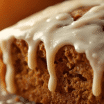 Classic pumpkin bread, deep amber crust, tight crumb.