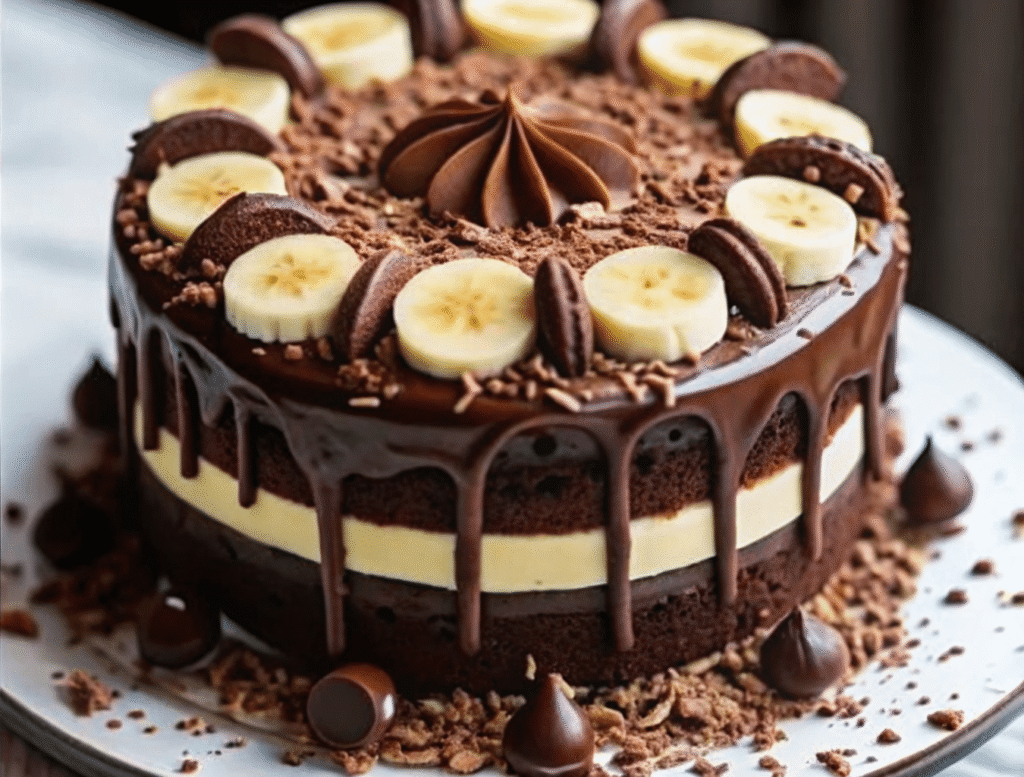 Decadent Choco Banana Milk Cake: Chocolate Banana Milk Cake with Whipped Cream — One‑Bowl Dessert