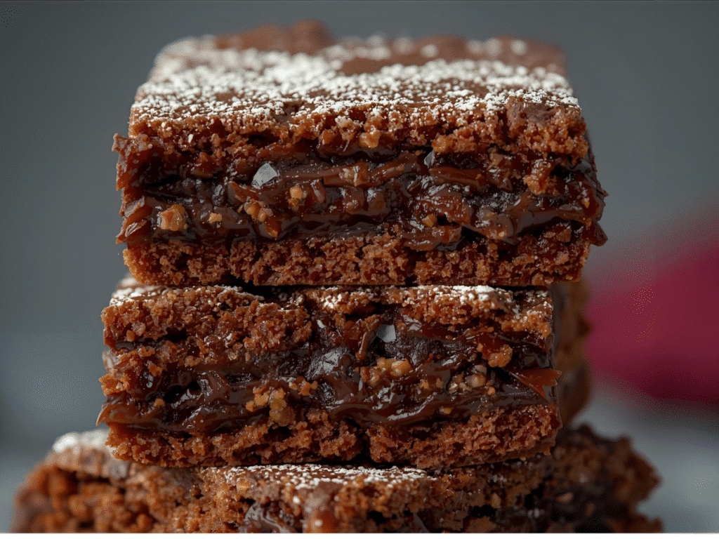 Fudgy gingerbread brownies with festive spice blend