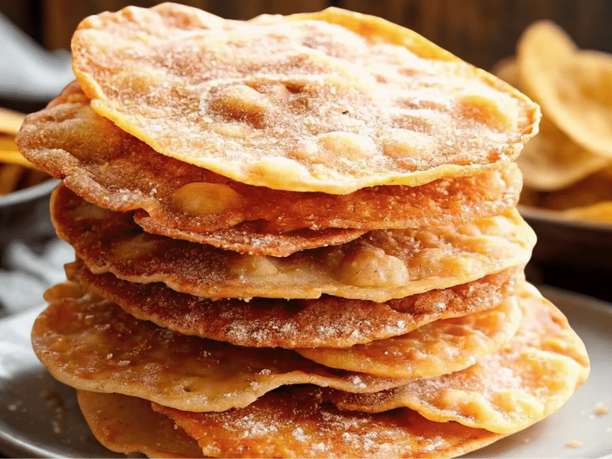 Crispy bunuelos recipe with cinnamon sugar and piloncillo syrup, authentic Mexican fritters