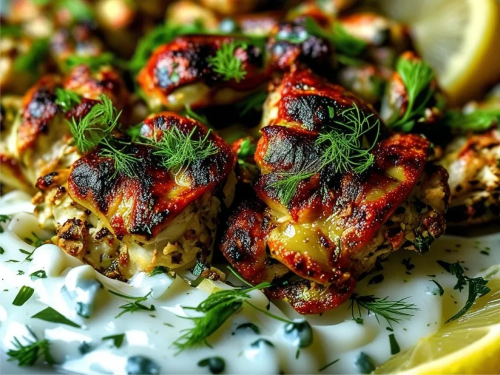 Healthy Chicken Shawarma with Yogurt Sauce wrap