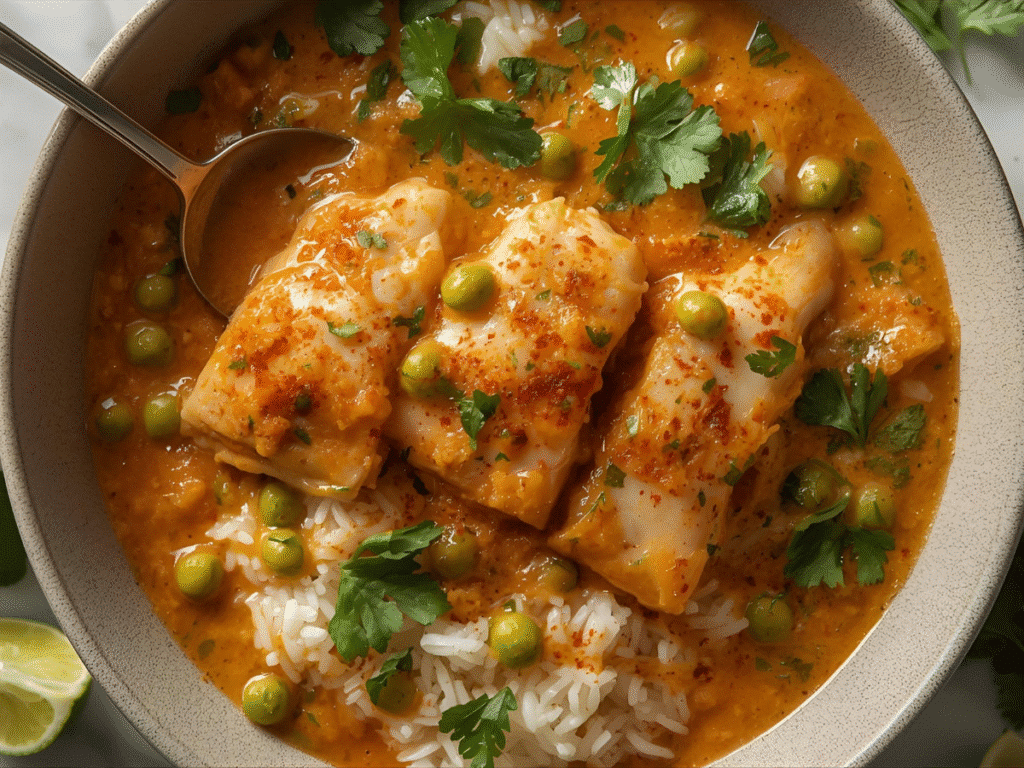 | Alt: Authentic Moqueca Brazilian Fish Stew in a traditional clay pot. |