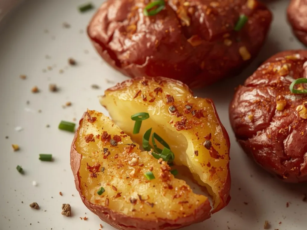 V1: Alt: Crispy Smashed Red Potatoes;