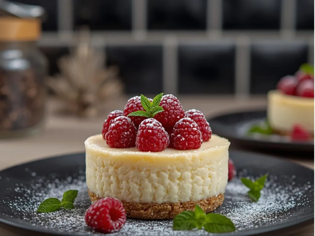 Fluffy Japanese Cotton Cheesecake Cupcakes Recipe on table.