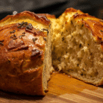 Ingredients for garlic herb bread