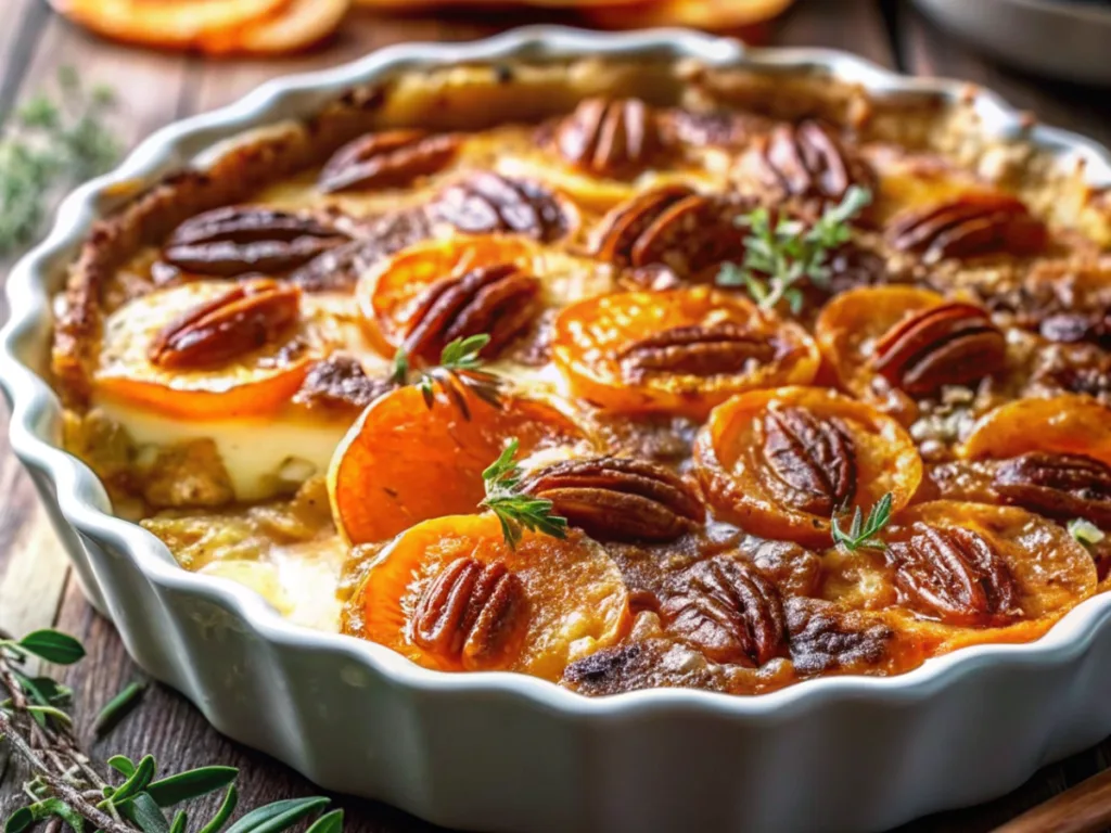 Creamy Sweet Potato Scalloped Potatoes,