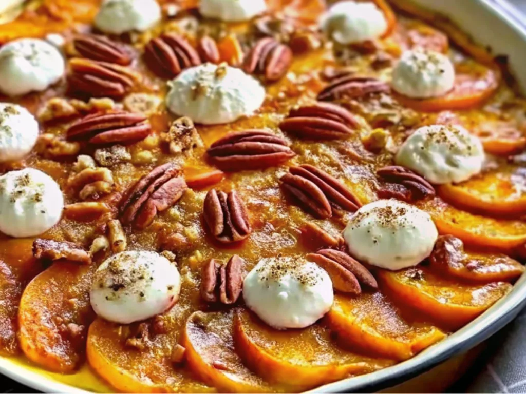 Holiday Sweet Potato Casserole Scalloped