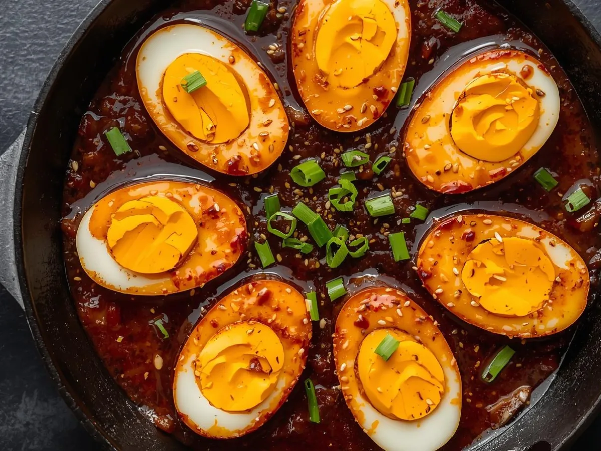 Soft Gochujang Eggs.