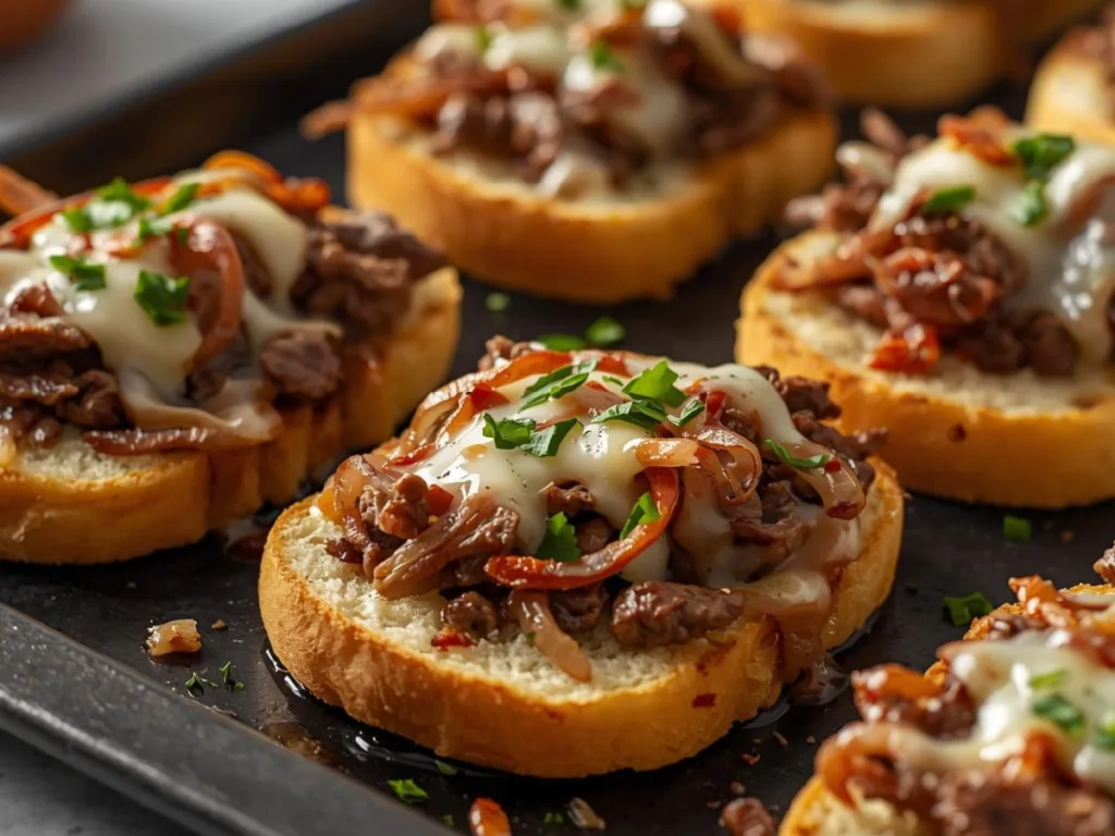 Philly Cheesesteak Garlic Bread