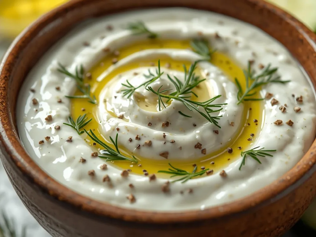 Creamy Tzatziki Sauce with dill