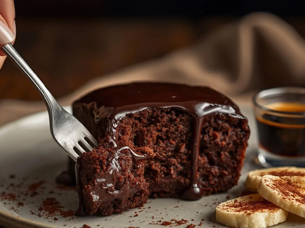Decadent Chocolate Espresso Banana Loaf.