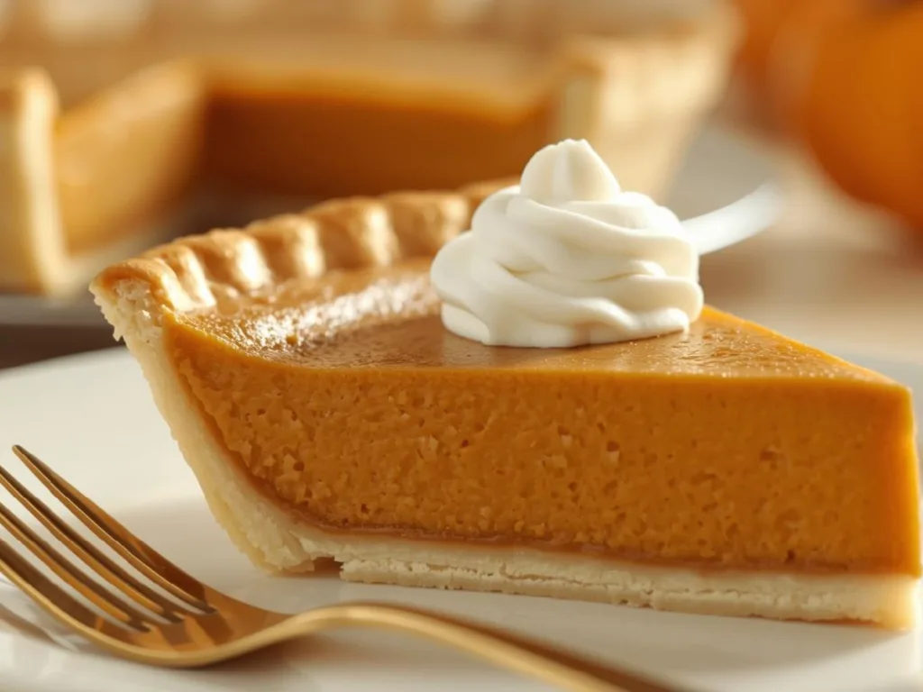 Easy pumpkin pie recipe with condensed milk in dish