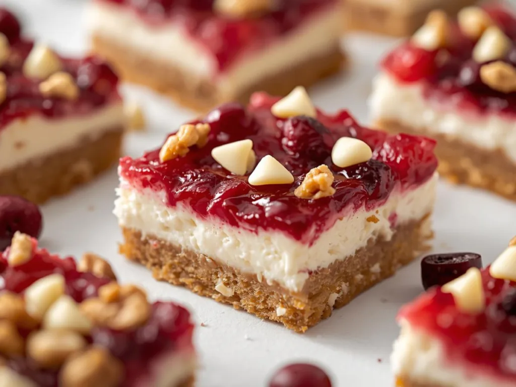 White Chocolate Cranberry Bars