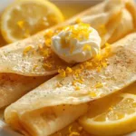 Delicate lemon flavored French crêpes.