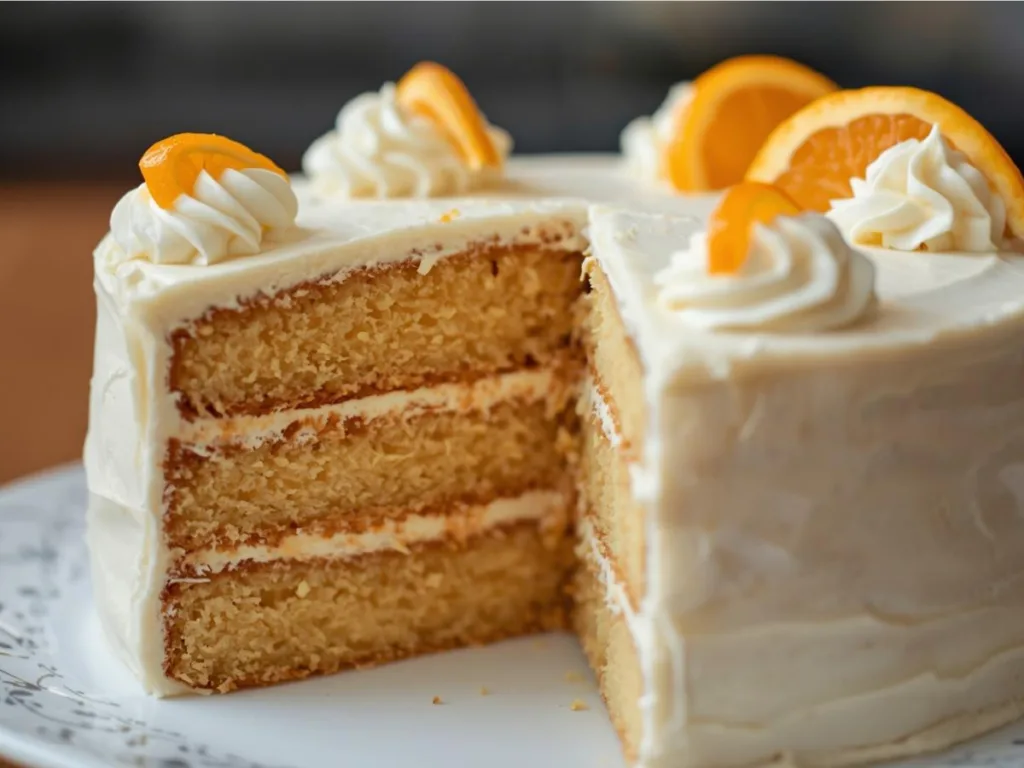 Orange Jello Poke Cake