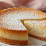 Triple layer Vanilla Magic Custard Cake.