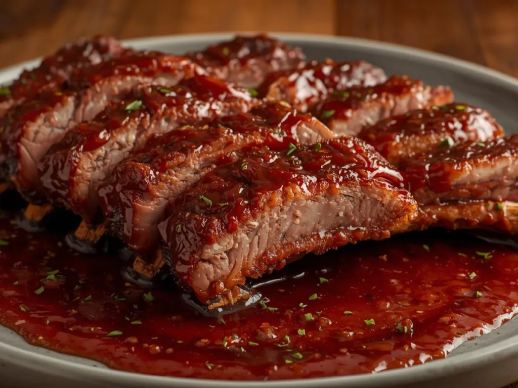 Meat In Crockpot being shredded for BBQ
