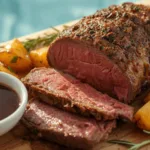 Garlic Butter Prime Rib with herbs.