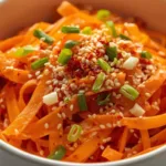 Ginger Soy Asian Carrot Salad bowl.