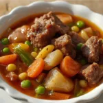 old-fashioned vegetable beef soup recipe: Easy Homemade Vegetable Beef Soup