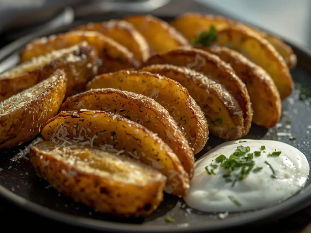 Crispy Russet Potatoes on pan