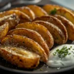 Crispy Russet Potatoes on pan