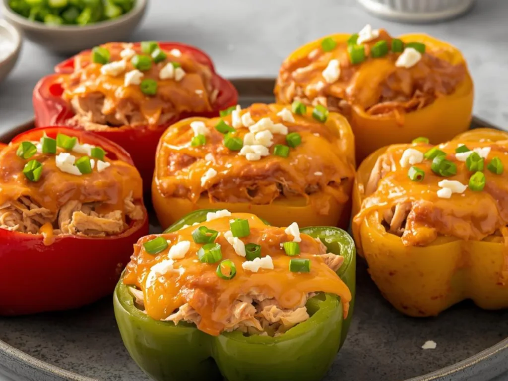 Spicy Buffalo Chicken Bell Peppers