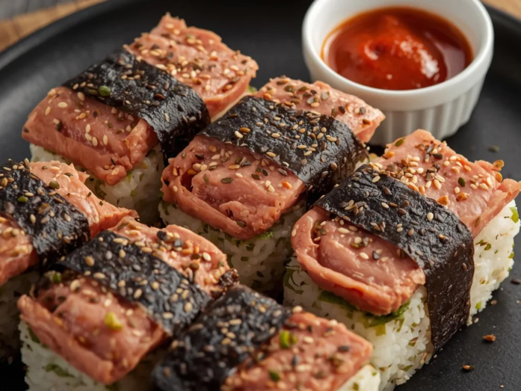 Spam Masubi with nori