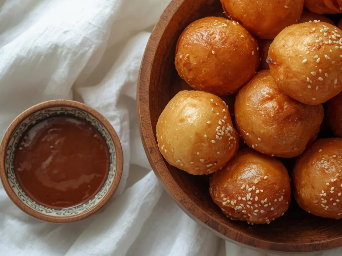 Golden Lokma Recipe balls.