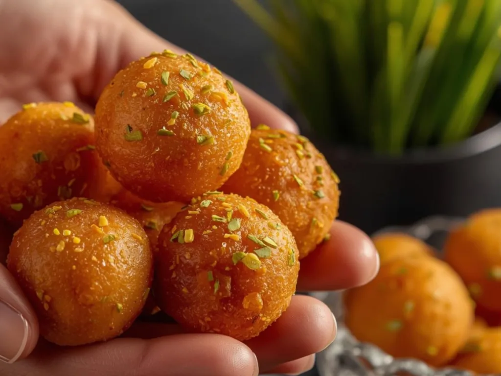 Fried sweet dough balls.