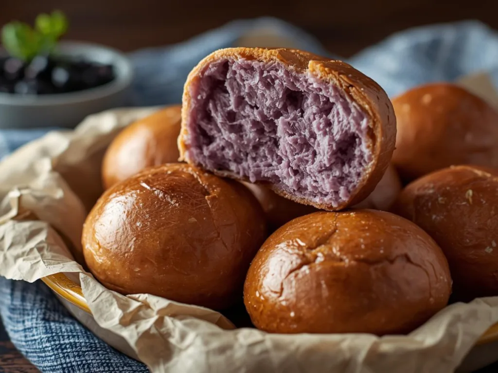 Ube Steamed Buns texture
