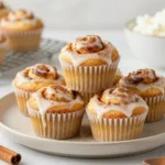 Cinnamon Swirl Cottage Cheese Breakfast Muffins fresh from the Muffin Pan, evoking delicious Kitchen Smells and warmth.