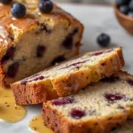 Protein Cottage Cheese Banana Bread with Blueberries