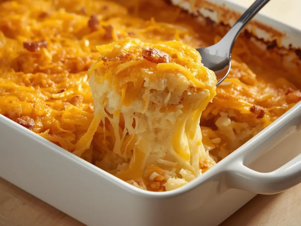 Cheesy Hashbrown Casserole Feature.