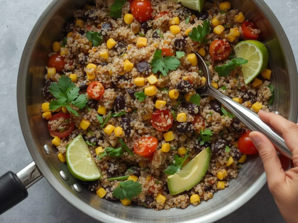 Vegan Quinoa Veggie One-Pot bowl