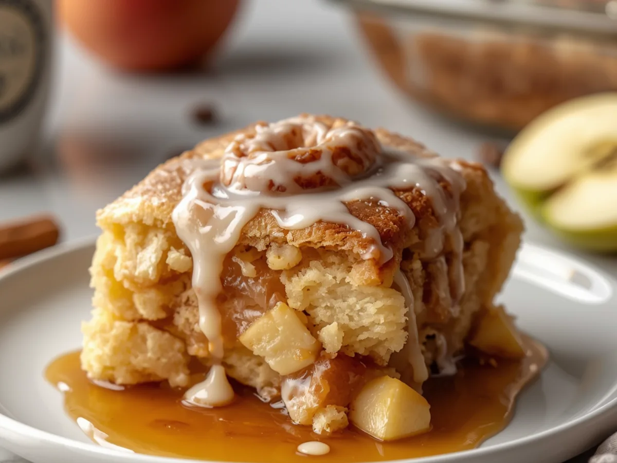 Golden Apple Pie Cinnamon Roll Bake