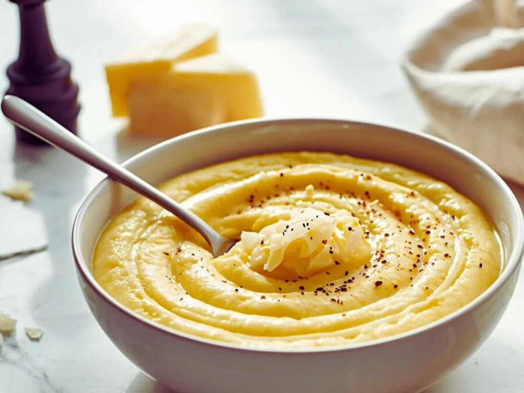 Cheesy Ina Garten Creamy Parmesan Polenta.