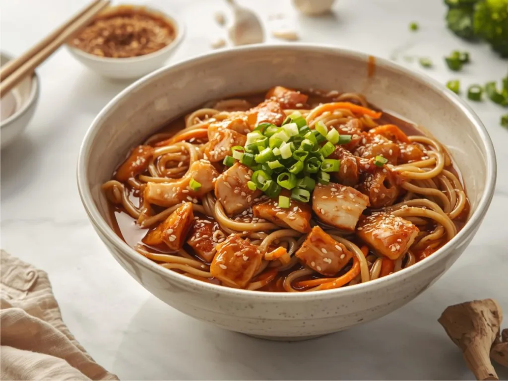 Better than takeout teriyaki chicken noodles