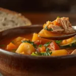 Vegetable Stone Soup with pasta