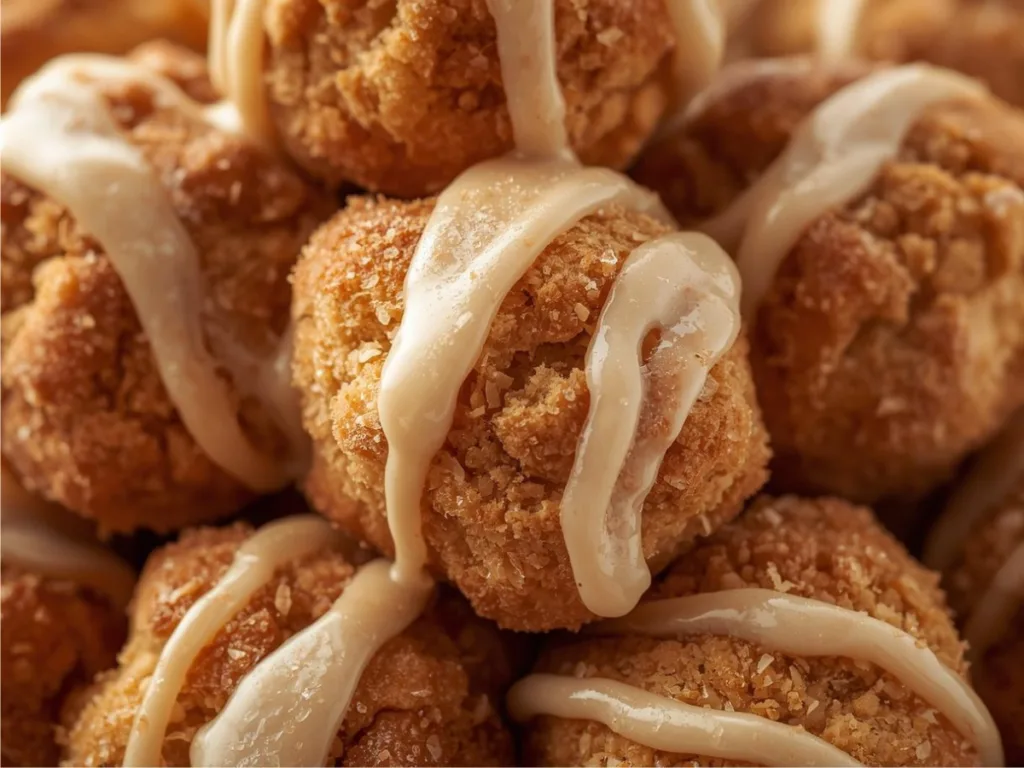 Golden Cinnamon Sugar Biscuit Bites in a bowl